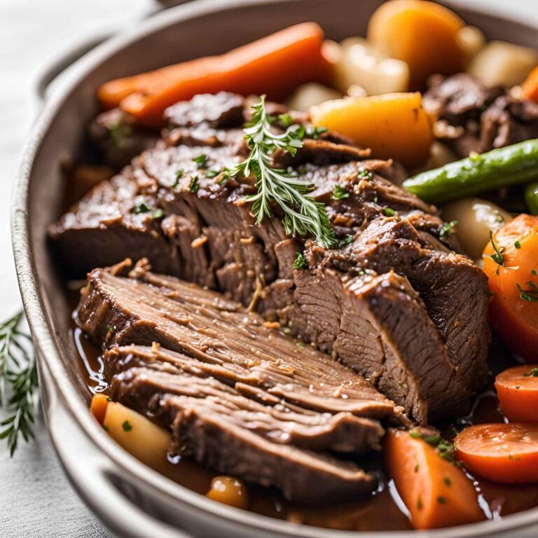 Slow-Cooked Pot Roast With Vegetables
